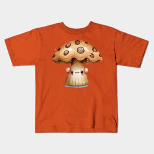 Cute Cartoon Mushroom Four Design Kids T-Shirt